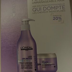 L'Oreal Professionnel Liss Unlimited Hair Care Set - Purple
